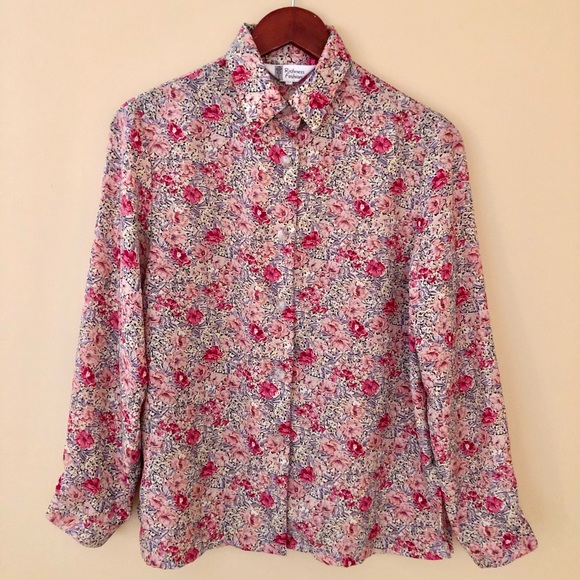 Richness Fashion Tops - Floral Button Up